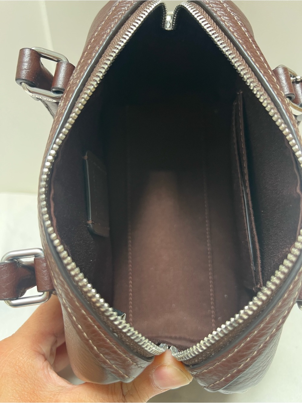 Coach Mini Rowan Maple Color with Silver Hardware - Picture 6 of 9